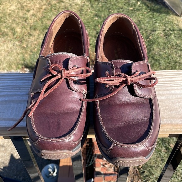 New Balance mens Brown Boat Shoes with Leather Material size 8.5 - Picture 3 of 10